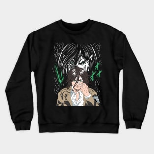 Eren Yeager Anime Fanart Crewneck Sweatshirt
